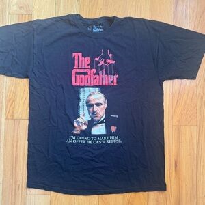 The Godfather Movie Graphic Tee Black XL